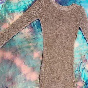 Sheer Rose Gold bathing suit cover up